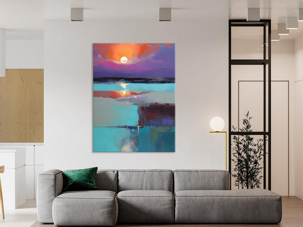 Extra Large Painting on Canvas, Oversized Contemporary Acrylic Painting, Extra Large Canvas Painting for Bedroom, Original Abstract Painting-Paintingforhome