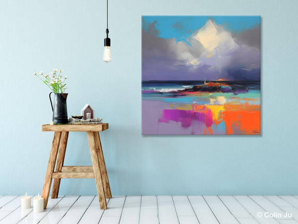 Landscape Canvas Paintings, Modern Canvas Wall Art Paintings, Original Canvas Painting for Living Room, Acrylic Painting on Canvas-Paintingforhome
