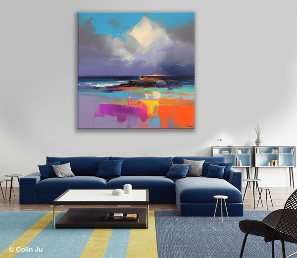 Landscape Canvas Paintings, Modern Canvas Wall Art Paintings, Original Canvas Painting for Living Room, Acrylic Painting on Canvas-Paintingforhome