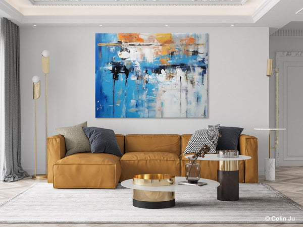Oversized Canvas Paintings, Original Abstract Art, Modern Wall Art Ideas for Living Room, Palette Knife Painting, Contemporary Acrylic Art-Paintingforhome