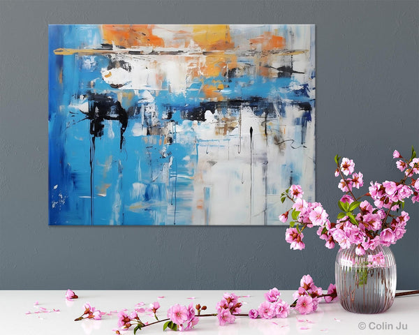 Oversized Canvas Paintings, Original Abstract Art, Modern Wall Art Ideas for Living Room, Palette Knife Painting, Contemporary Acrylic Art-Paintingforhome