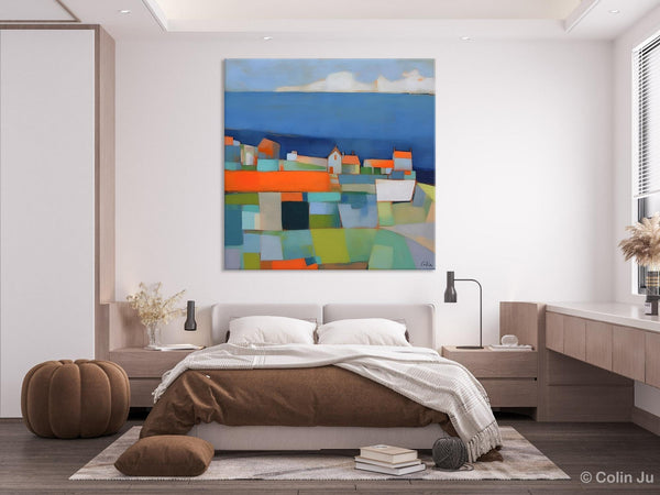 Landscape Canvas Paintings, Original Abstract Wall Art Paintings, Modern Wall Art Painting for Living Room, Acrylic Painting on Canvas-Paintingforhome