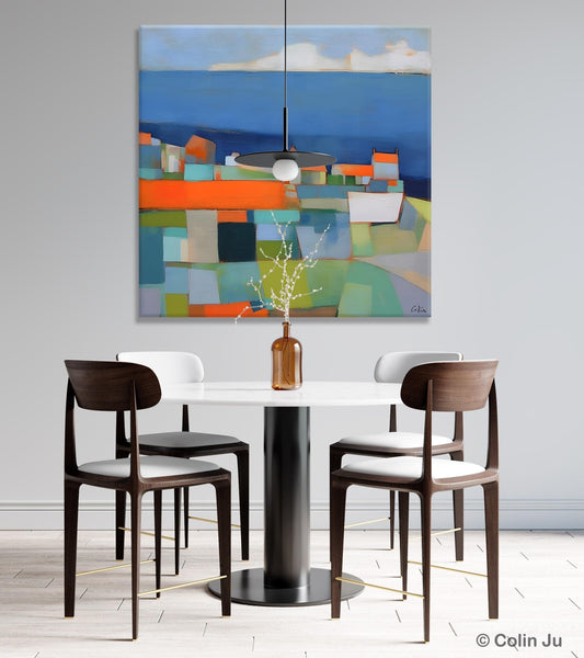 Landscape Canvas Paintings, Original Abstract Wall Art Paintings, Modern Wall Art Painting for Living Room, Acrylic Painting on Canvas-Paintingforhome