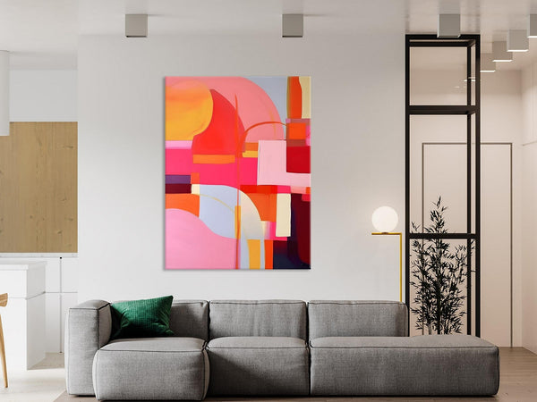Contemporary Acrylic Painting on Canvas, Modern Wall Art Paintings, Canvas Paintings for Bedroom, Large Original Art, Buy Wall Art Online-Paintingforhome