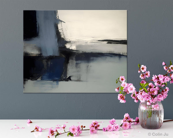 Abstract Painting for Bedroom, Large Original Abstract Art, Contemporary Acrylic Paintings, Abstract Painting on Canvas, Simple Wall Art-Paintingforhome