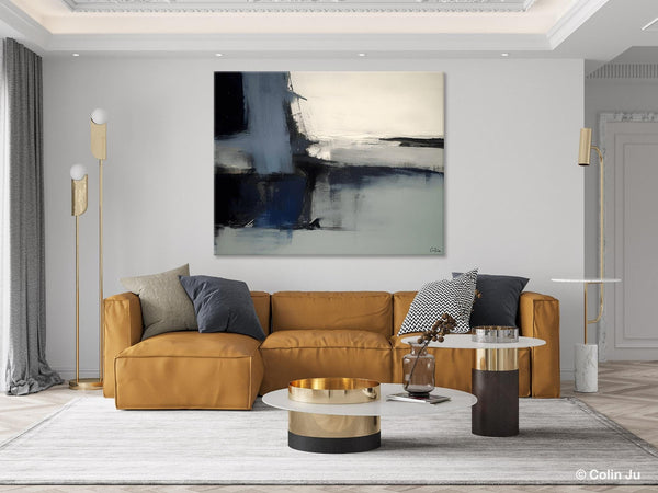 Abstract Painting for Bedroom, Large Original Abstract Art, Contemporary Acrylic Paintings, Abstract Painting on Canvas, Simple Wall Art-Paintingforhome
