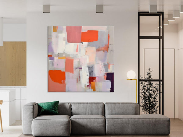 Modern Acrylic Artwork, Original Abstract Wall Art, Contemporary Canvas Art, Hand Painted Canvas Art, Large Abstract Painting for Bedroom-Paintingforhome