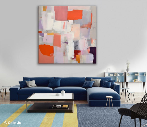 Modern Acrylic Artwork, Original Abstract Wall Art, Contemporary Canvas Art, Hand Painted Canvas Art, Large Abstract Painting for Bedroom-Paintingforhome