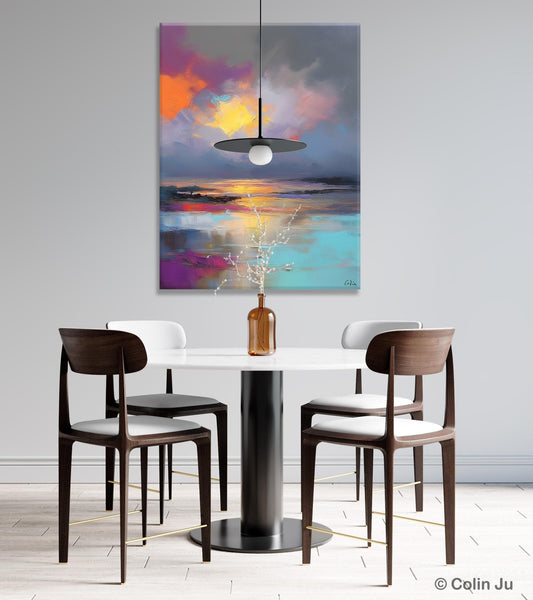 Landscape Painting on Canvas, Abstract Paintings for Bedroom, Contemporary Wall Art Paintings, Extra Large Original Art, Buy Wall Art Online-Paintingforhome