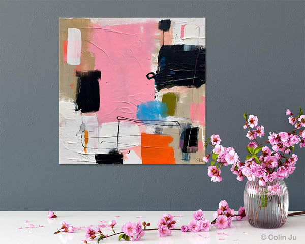 Modern Acrylic Artwork, Large Abstract Painting for Bedroom, Original Abstract Wall Art, Modern Canvas Paintings, Contemporary Canvas Art-Paintingforhome