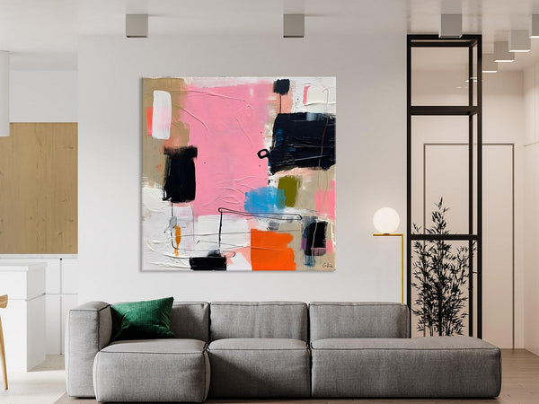 Modern Acrylic Artwork, Large Abstract Painting for Bedroom, Original Abstract Wall Art, Modern Canvas Paintings, Contemporary Canvas Art-Paintingforhome