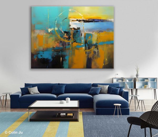 Oversized Canvas Paintings, Original Abstract Art, Hand Painted Canvas Art, Contemporary Acrylic Art, Huge Wall Art Ideas for Living Room-Paintingforhome