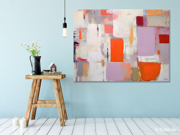 Large Wall Art Ideas for Bedroom, Hand Painted Canvas Art, Oversized Canvas Paintings, Original Abstract Art, Contemporary Acrylic Artwork-Paintingforhome