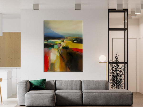 Abstract Landscape Artwork, Landscape Painting on Canvas, Contemporary Wall Art Paintings, Extra Large Original Art, Hand Painted Canvas Art-Paintingforhome
