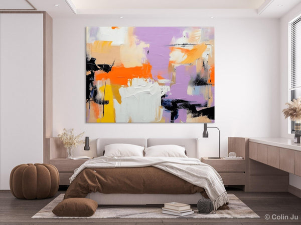 Modern Acrylic Painting on Canvas, Contemporary Wall Art Paintings, Extra Large Original Art for Dining Room, Hand Painted Canvas Artwork-Paintingforhome