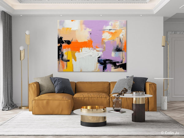 Modern Acrylic Painting on Canvas, Contemporary Wall Art Paintings, Extra Large Original Art for Dining Room, Hand Painted Canvas Artwork-Paintingforhome