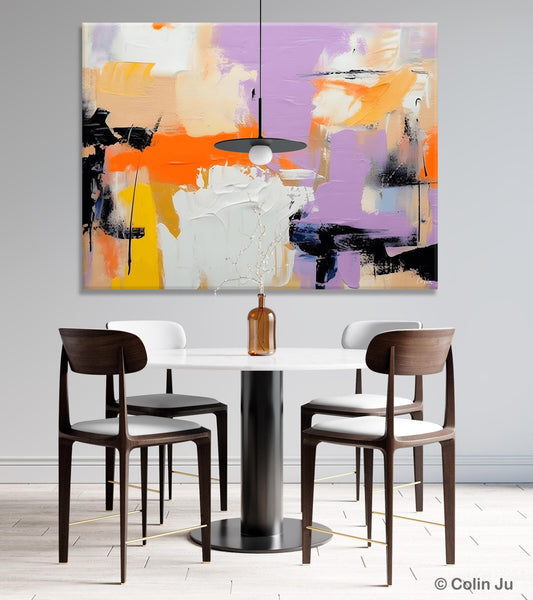 Modern Acrylic Painting on Canvas, Contemporary Wall Art Paintings, Extra Large Original Art for Dining Room, Hand Painted Canvas Artwork-Paintingforhome