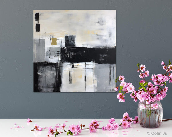 Contemporary Canvas Art for Bedroom, Modern Acrylic Artwork, Original Modern Paintings, Heavy Texture Canvas Art, Large Abstract Paintings-Paintingforhome