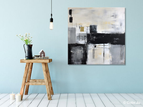 Contemporary Canvas Art for Bedroom, Modern Acrylic Artwork, Original Modern Paintings, Heavy Texture Canvas Art, Large Abstract Paintings-Paintingforhome