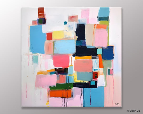 Modern Canvas Paintings, Large Abstract Art for Bedroom, Original Abstract Wall Art, Simple Modern Acrylic Artwork, Contemporary Canvas Art-Paintingforhome