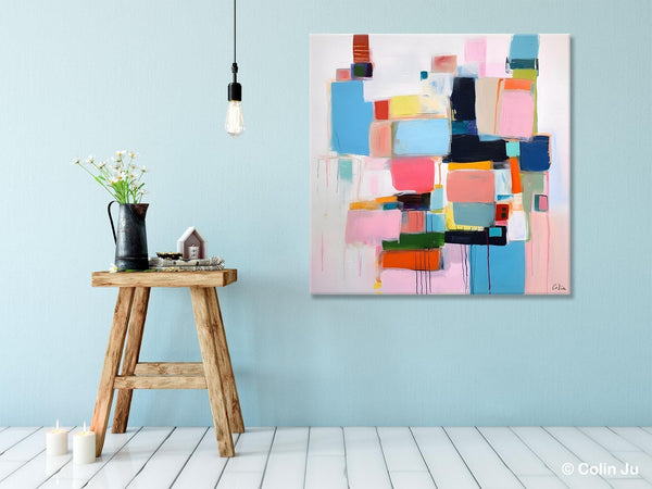 Modern Canvas Paintings, Large Abstract Art for Bedroom, Original Abstract Wall Art, Simple Modern Acrylic Artwork, Contemporary Canvas Art-Paintingforhome