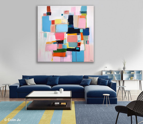 Modern Canvas Paintings, Large Abstract Art for Bedroom, Original Abstract Wall Art, Simple Modern Acrylic Artwork, Contemporary Canvas Art-Paintingforhome