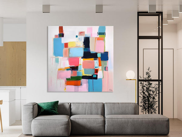 Modern Canvas Paintings, Large Abstract Art for Bedroom, Original Abstract Wall Art, Simple Modern Acrylic Artwork, Contemporary Canvas Art-Paintingforhome