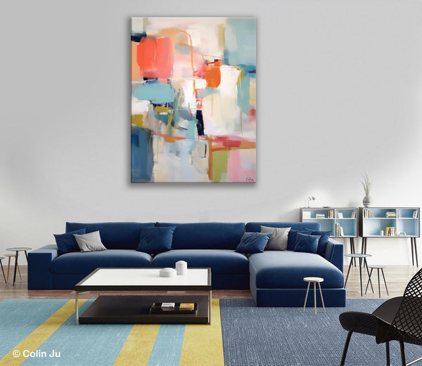 Large Wall Art Painting for Bedroom, Original Canvas Art, Contemporary Acrylic Painting on Canvas, Oversized Modern Abstract Wall Paintings-Paintingforhome
