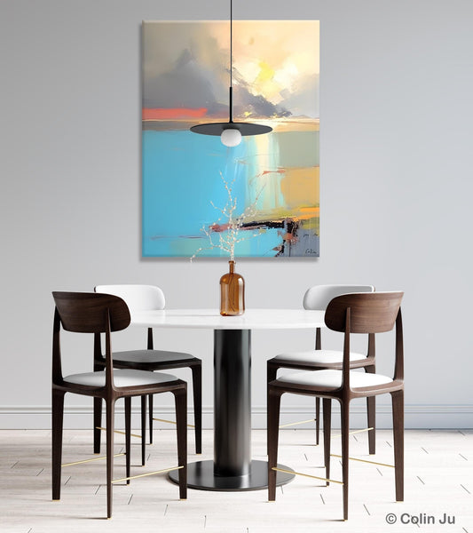 Contemporary Acrylic Painting on Canvas, Large Original Artwork, Large Landscape Paintings for Living Room, Modern Canvas Art Paintings-Paintingforhome