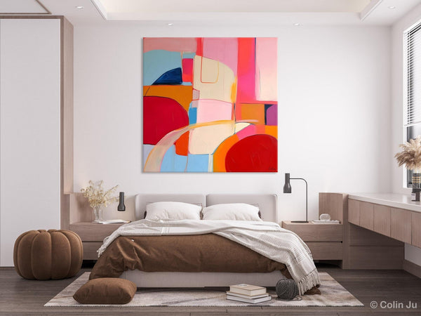 Modern Acrylic Artwork, Simple Canvas Paintings, Large Abstract Painting for Dining Room, Contemporary Canvas Art, Original Modern Wall Art-Paintingforhome