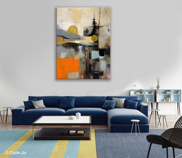 Original Canvas Art, Contemporary Acrylic Painting on Canvas, Large Wall Art Painting for Bedroom, Oversized Modern Abstract Wall Paintings
