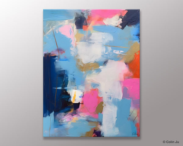 Oversized Modern Abstract Wall Paintings, Original Canvas Art, Contemporary Acrylic Painting on Canvas, Large Wall Art Painting for Bedroom-Paintingforhome