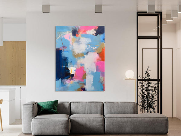 Oversized Modern Abstract Wall Paintings, Original Canvas Art, Contemporary Acrylic Painting on Canvas, Large Wall Art Painting for Bedroom-Paintingforhome