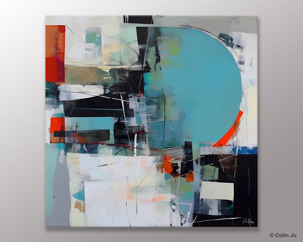 Modern Acrylic Artwork, Original Modern Paintings, Contemporary Canvas Art for Bedroom, Heavy Texture Canvas Art, Large Abstract Paintings-Paintingforhome