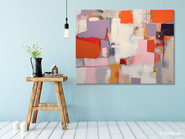 Acrylic Paintings on Canvas, Large Original Abstract Art, Contemporary Acrylic Painting on Canvas, Oversized Modern Abstract Wall Paintings-Paintingforhome