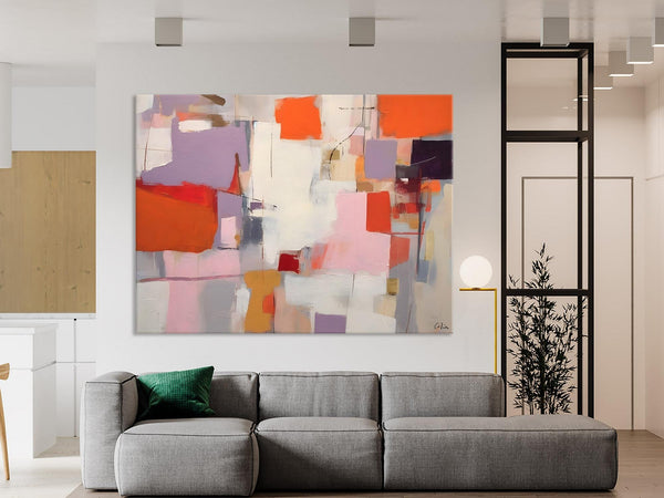 Acrylic Paintings on Canvas, Large Original Abstract Art, Contemporary Acrylic Painting on Canvas, Oversized Modern Abstract Wall Paintings-Paintingforhome