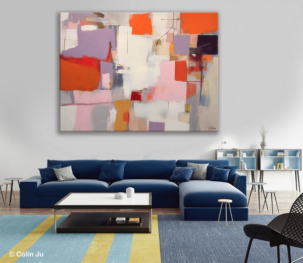 Acrylic Paintings on Canvas, Large Original Abstract Art, Contemporary Acrylic Painting on Canvas, Oversized Modern Abstract Wall Paintings-Paintingforhome