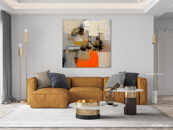 Large Abstract Art for Bedroom, Original Abstract Wall Art, Simple Modern Acrylic Artwork, Modern Canvas Paintings, Contemporary Canvas Art-Paintingforhome