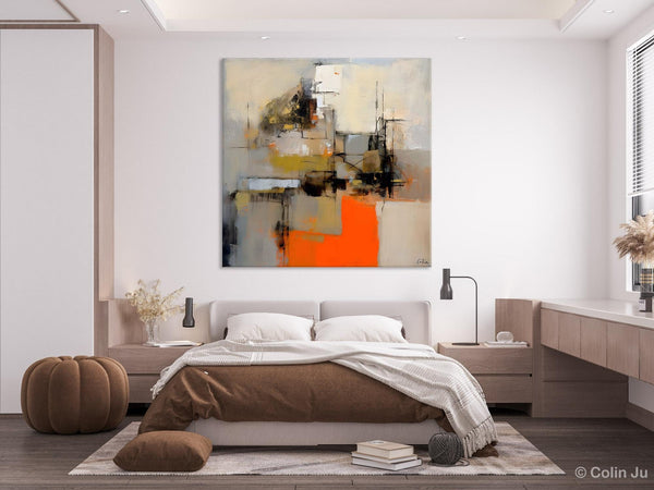 Large Abstract Art for Bedroom, Original Abstract Wall Art, Simple Modern Acrylic Artwork, Modern Canvas Paintings, Contemporary Canvas Art-Paintingforhome