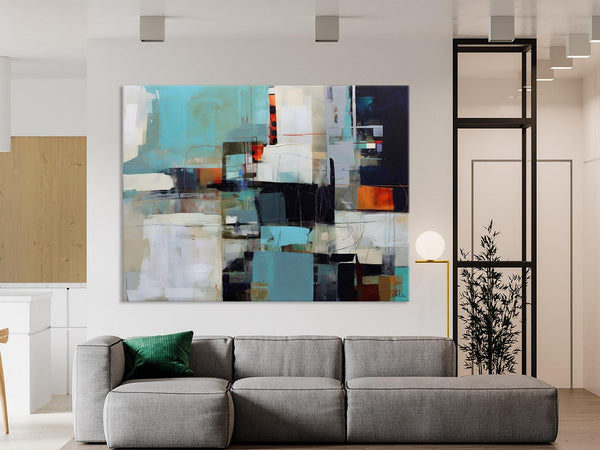 Extra Large Paintings for Dining Room, Abstract Wall Paintings, Hand Painted Canvas Art, Original Artowrk, Contemporary Wall Art Paintings-Paintingforhome