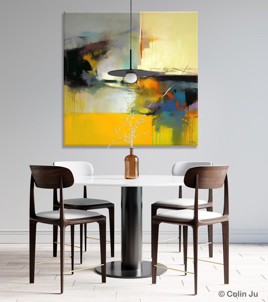 Simple Modern Acrylic Artwork, Modern Canvas Paintings, Large Abstract Art for Bedroom, Original Abstract Wall Art, Contemporary Canvas Art-Paintingforhome