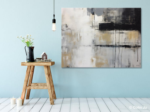 Hand Painted Original Canvas Art, Contemporary Acrylic Paintings, Large Wall Art Painting for Bedroom, Oversized Modern Abstract Paintings-Paintingforhome