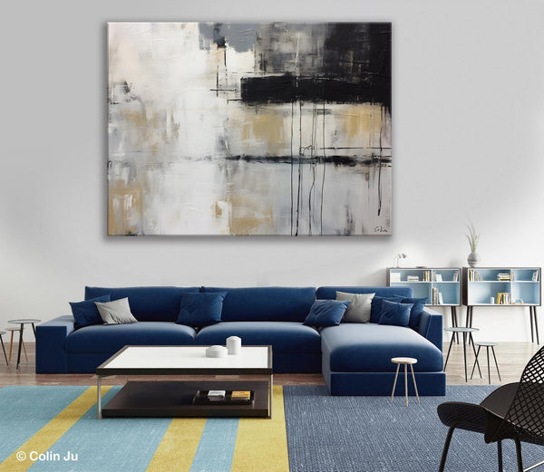 Hand Painted Original Canvas Art, Contemporary Acrylic Paintings, Large Wall Art Painting for Bedroom, Oversized Modern Abstract Paintings-Paintingforhome