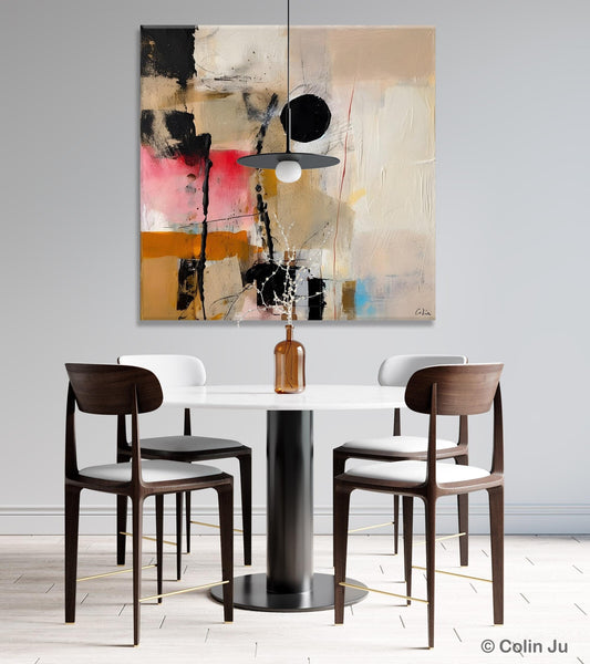 Modern Canvas Art Paintings, Abstract Wall Art for Bedroom, Original Modern Acrylic Artwork, Extra Large Abstract Paintings for Dining Room-Paintingforhome