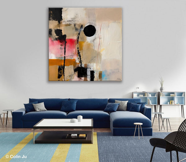 Modern Canvas Art Paintings, Abstract Wall Art for Bedroom, Original Modern Acrylic Artwork, Extra Large Abstract Paintings for Dining Room-Paintingforhome