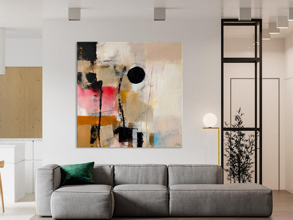 Modern Canvas Art Paintings, Abstract Wall Art for Bedroom, Original Modern Acrylic Artwork, Extra Large Abstract Paintings for Dining Room-Paintingforhome