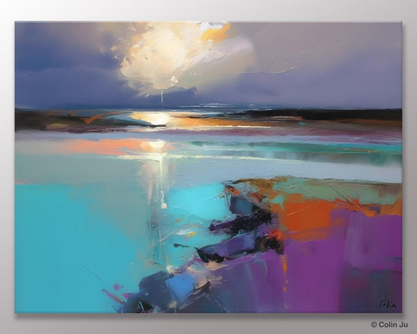 Original Landscape Paintings, Landscape Canvas Paintings for Living Room, Extra Large Modern Wall Art Paintings, Acrylic Painting on Canvas-Paintingforhome