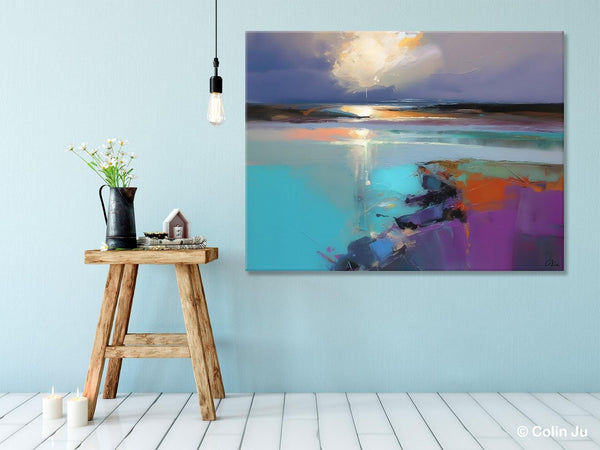 Original Landscape Paintings, Landscape Canvas Paintings for Living Room, Extra Large Modern Wall Art Paintings, Acrylic Painting on Canvas-Paintingforhome
