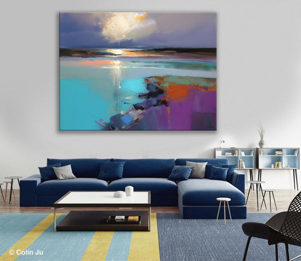 Original Landscape Paintings, Landscape Canvas Paintings for Living Room, Extra Large Modern Wall Art Paintings, Acrylic Painting on Canvas-Paintingforhome