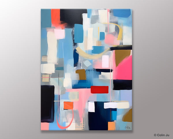 Original Modern Artwork, Contemporary Acrylic Painting on Canvas, Large Wall Art Painting for Bedroom, Oversized Abstract Wall Art Paintings-Paintingforhome